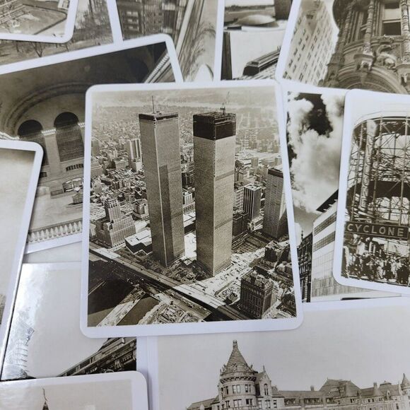 Great Buildings New York Knowledge Cards Architecture Deck Pre 9/11 Twin Towers - Picture 1 of 8